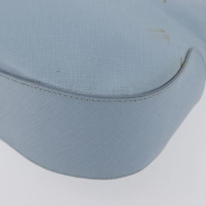 Salvatore Ferragamo Salvatore Ferragamo Gancini Shoulder Bag Leather Light Blue Silver Authentic fm5224