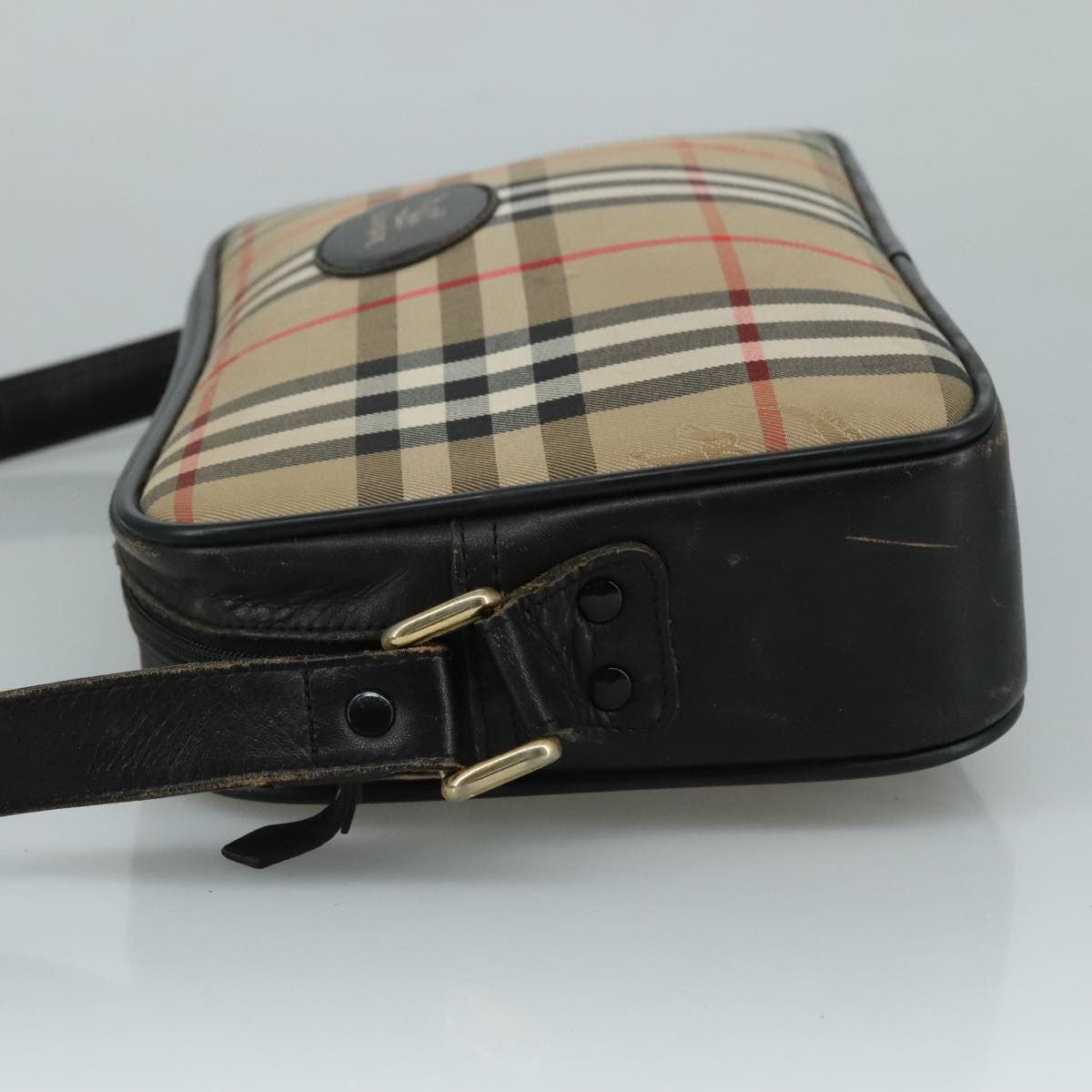 Burberrys Burberrys Nova Check Shoulder Bag Canvas Beige Authentic th5571