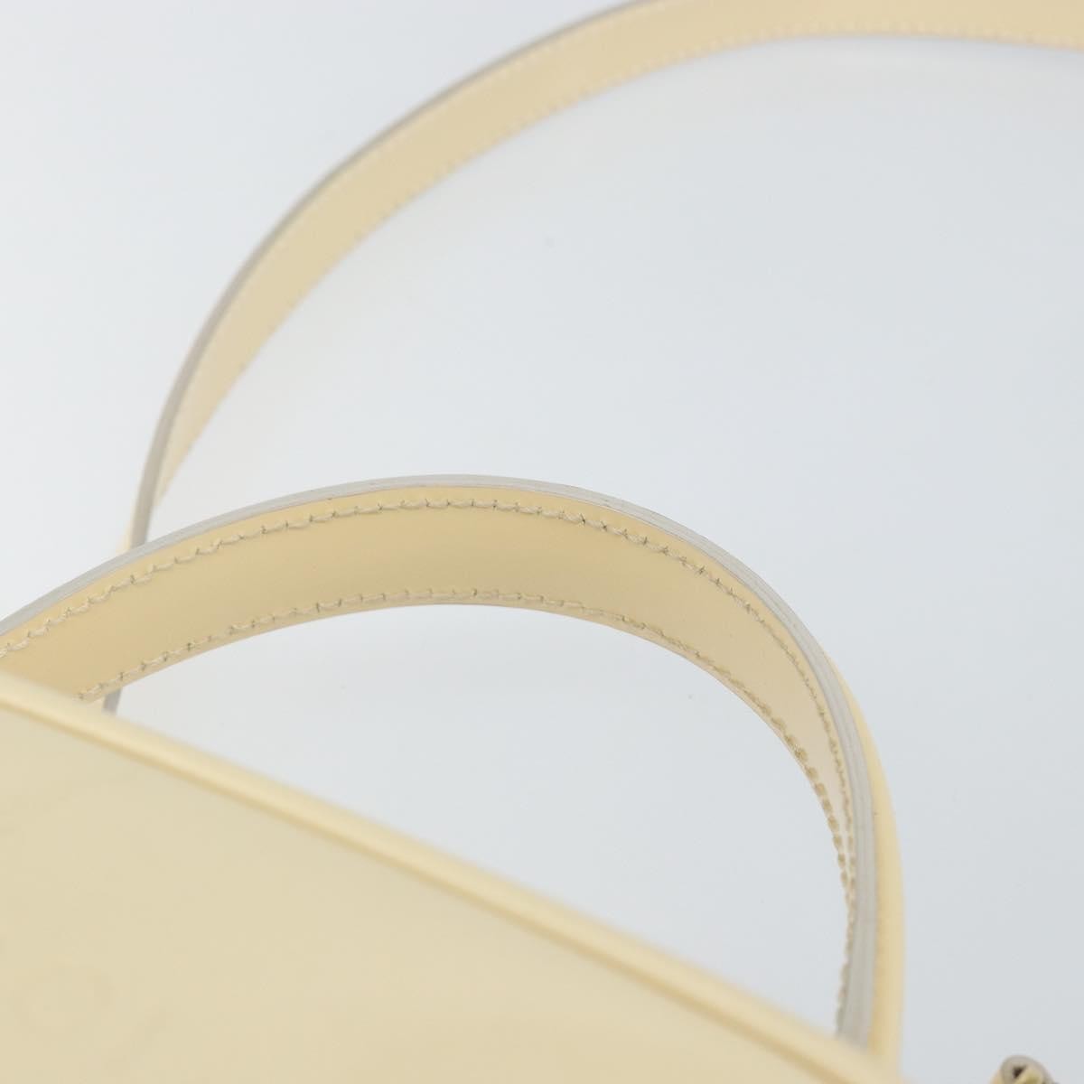 Gucci GUCCI Bamboo Hand Bag Enamel 2way Outlet White Gold 000 270 0323 Authentic 147500