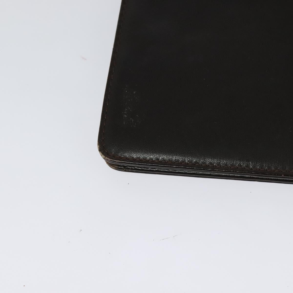 Celine CELINE Chain Shoulder Bag Leather Brown Gold Authentic BA2445