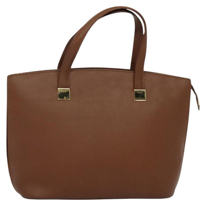Celine CELINE Hand Bag Leather Brown Gold Authentic bs25822