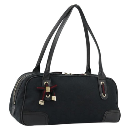 Gucci GUCCI GG Canvas Princi Hand Bag Black Gold 161720 Authentic 176928