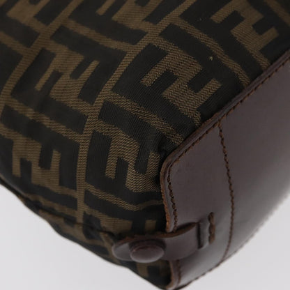 Fendi FENDI Zucca Canvas Tote Bag Brown Black Authentic 176601