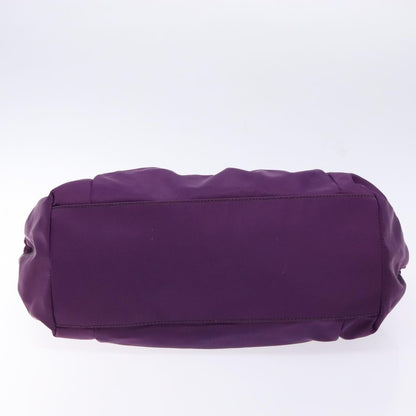 Salvatore Ferragamo Salvatore Ferragamo Vala Shoulder Bag Nylon Purple Gold Authentic 141527