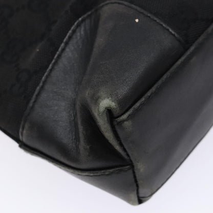Gucci GUCCI GG Canvas Shoulder Bag Black Gold 33900 Authentic 139189A