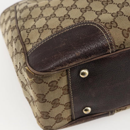Gucci GUCCI GG Canvas Web Sherry Line Tote Bag Beige Red 163805 Authentic 160574