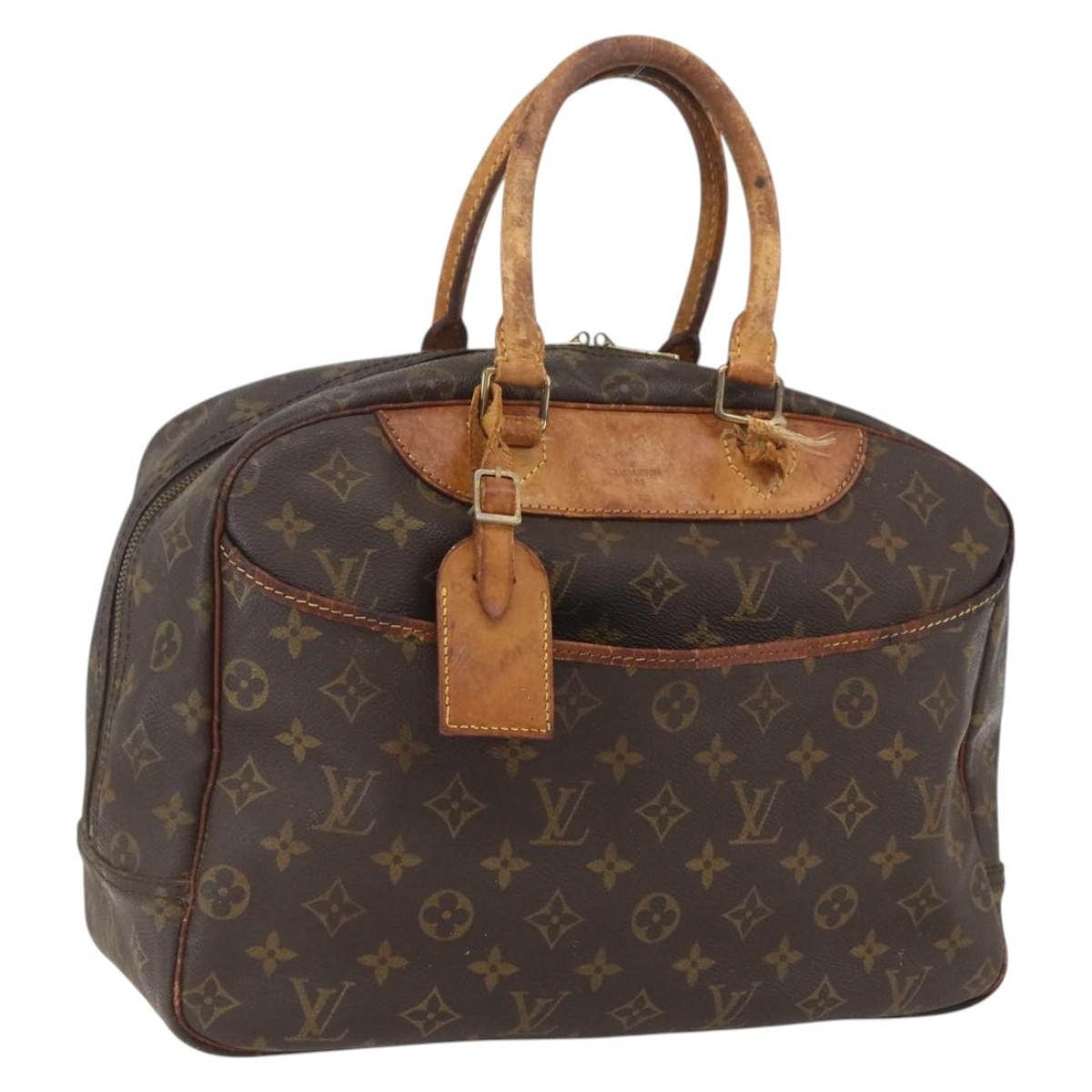 Louis Vuitton LOUIS VUITTON Monogram Deauville Hand Bag M47270 LV Authentic 158279