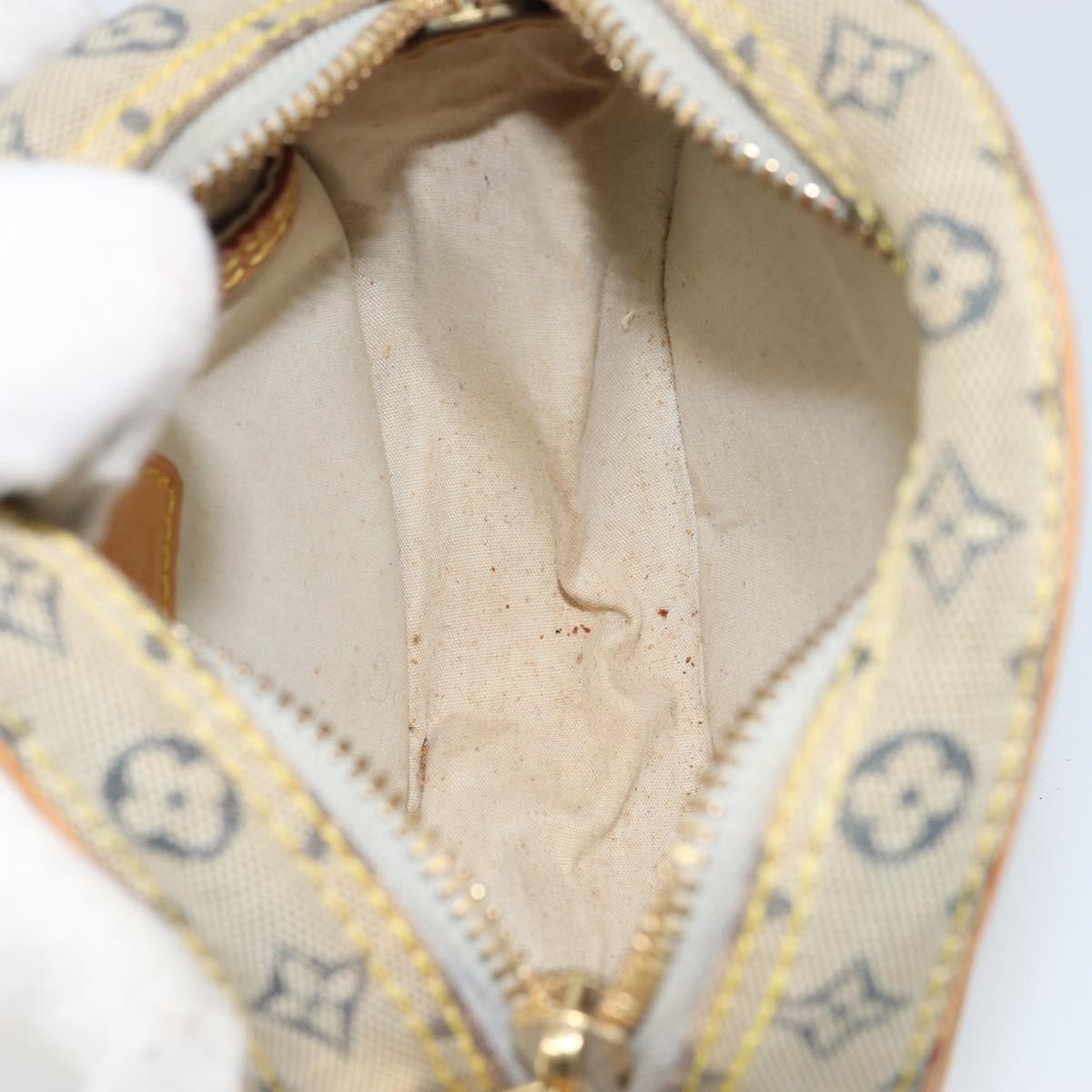 Louis Vuitton LOUIS VUITTON Monogram Mini Jeanne PM Shoulder Bag Blue M92001 LV Authentic 164196
