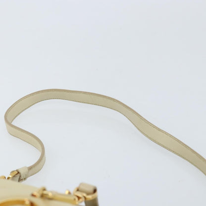 Prada PRADA Shoulder Bag Nylon Beige Gold Authentic LNZ823