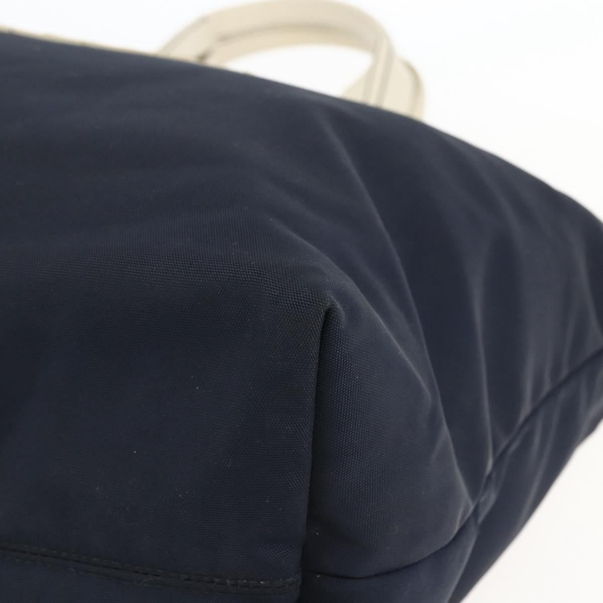 Gucci GUCCI Tote Bag Nylon Navy Silver 169943 Authentic fm4956
