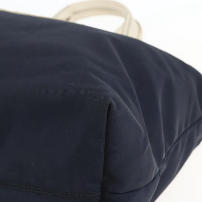 Gucci GUCCI Tote Bag Nylon Navy Silver 169943 Authentic fm4956