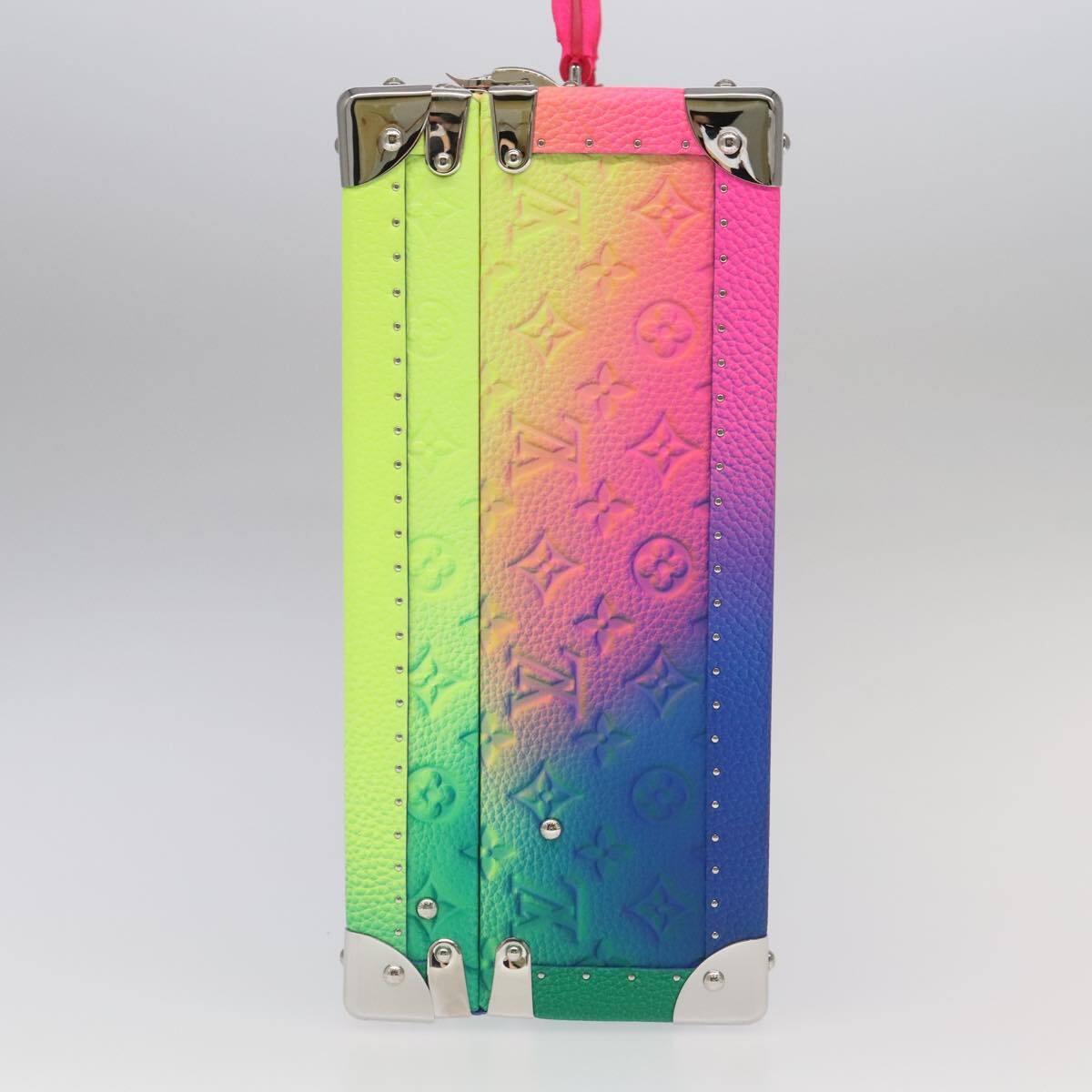 Louis Vuitton LOUIS VUITTON Taurillon Illusion Cotoville 40 Trunk Multicolor LV Authentic yk15763S Bag