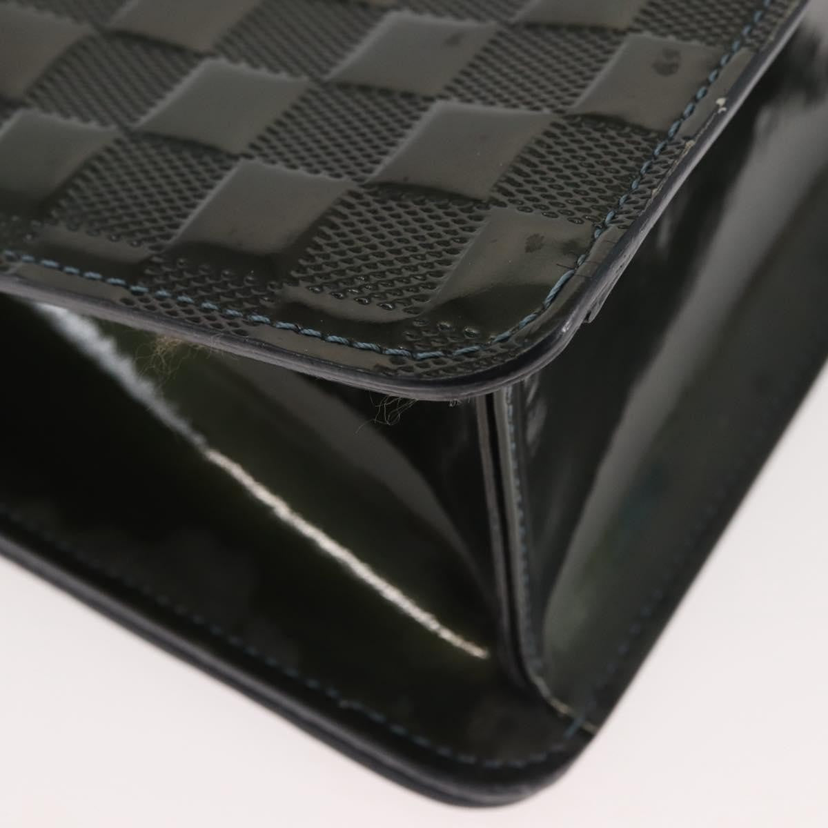 Louis Vuitton LOUIS VUITTON Damier Vernis Club Bag Green Petrol Blue M92128 LV Authentic BA5815