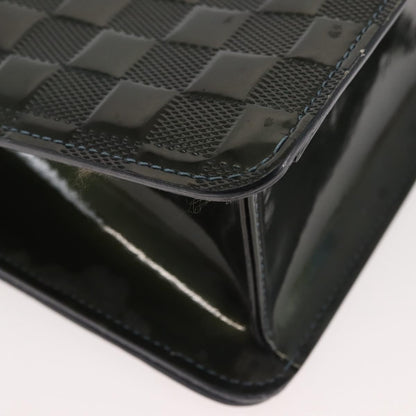 Louis Vuitton LOUIS VUITTON Damier Vernis Club Bag Green Petrol Blue M92128 LV Authentic BA5815