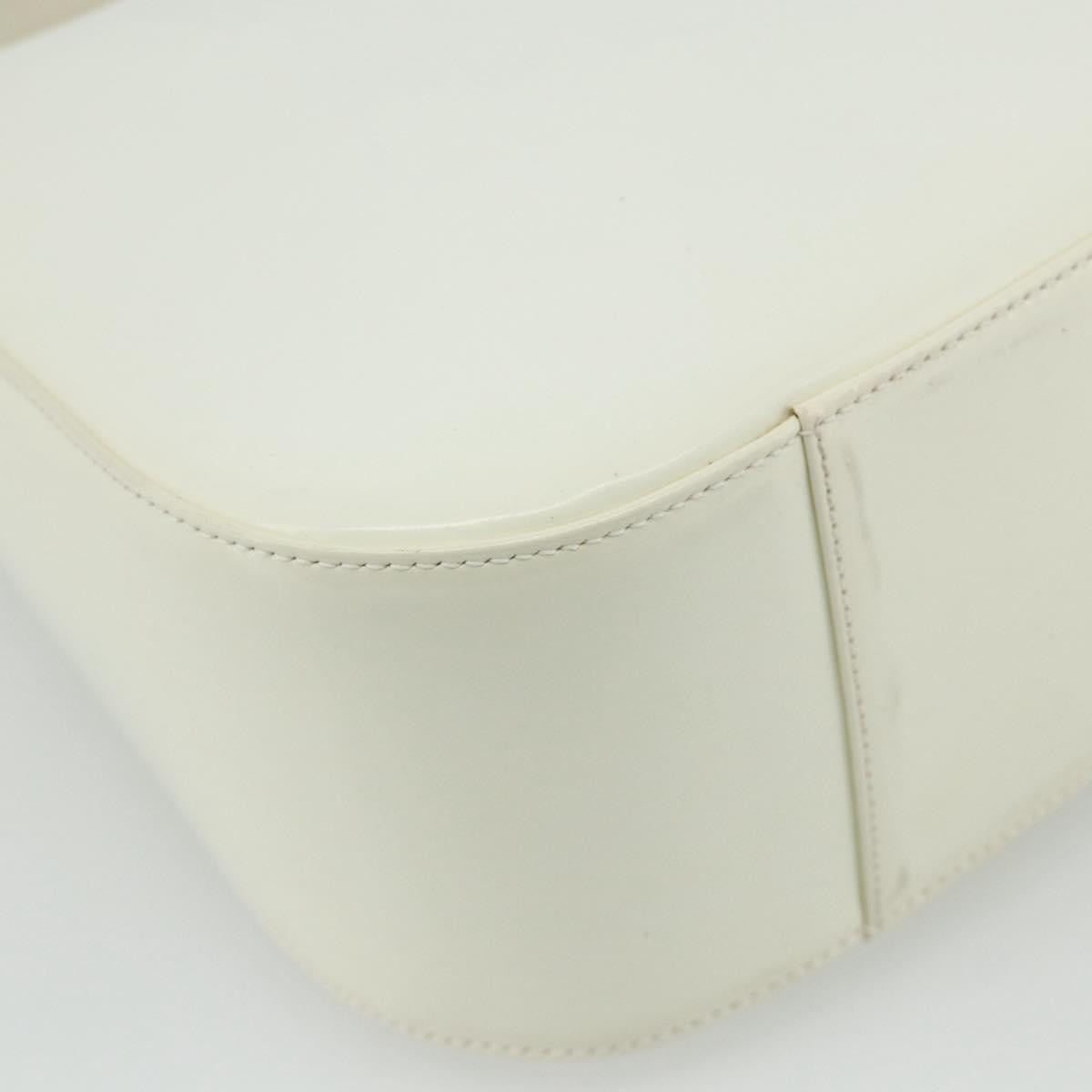 Gucci GUCCI Shoulder Bag Enamel White 001 1364 1703 Authentic ti3860