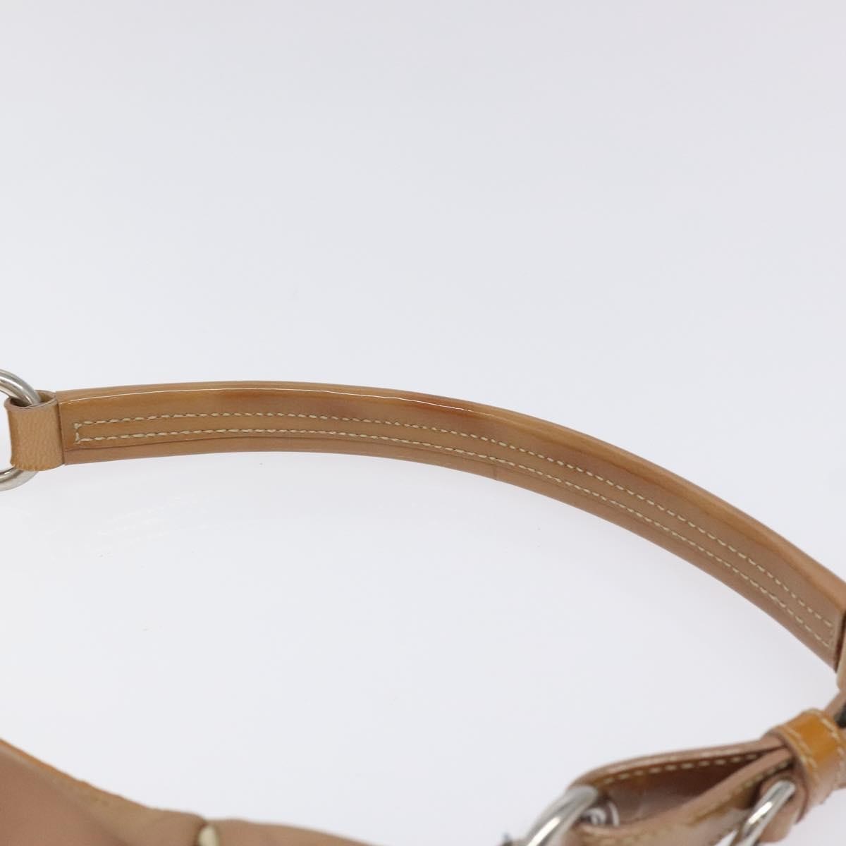 Prada PRADA Shoulder Bag Nylon Beige Authentic EC614