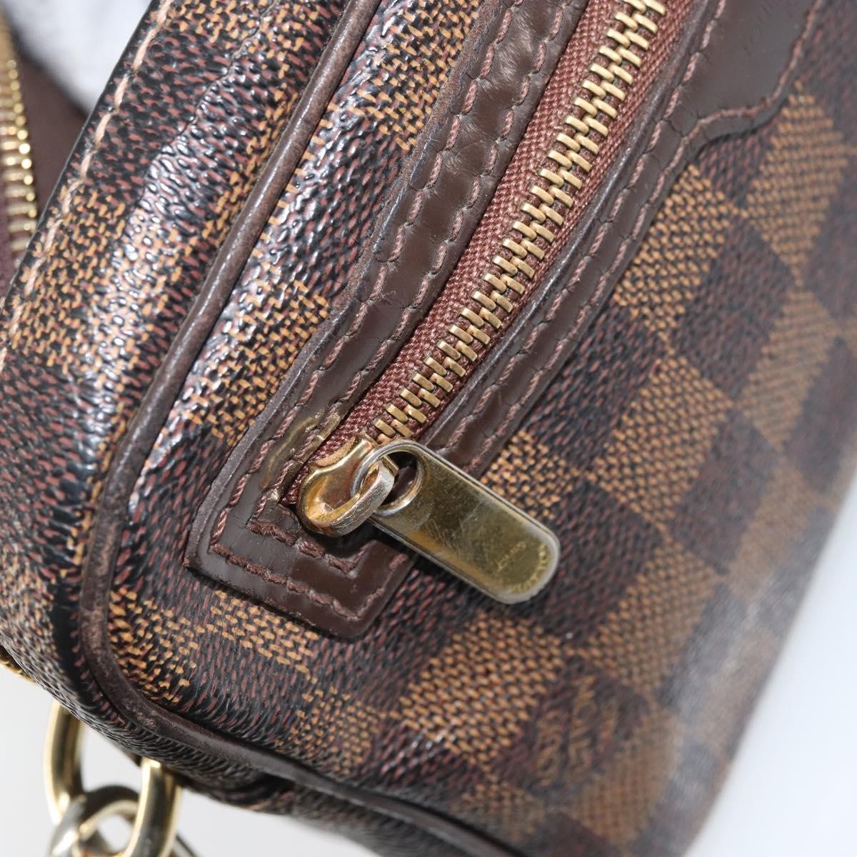 Louis Vuitton LOUIS VUITTON Damier Ebene Pochette Billets Macau Clutch Bag N61739 Authentic BA11690