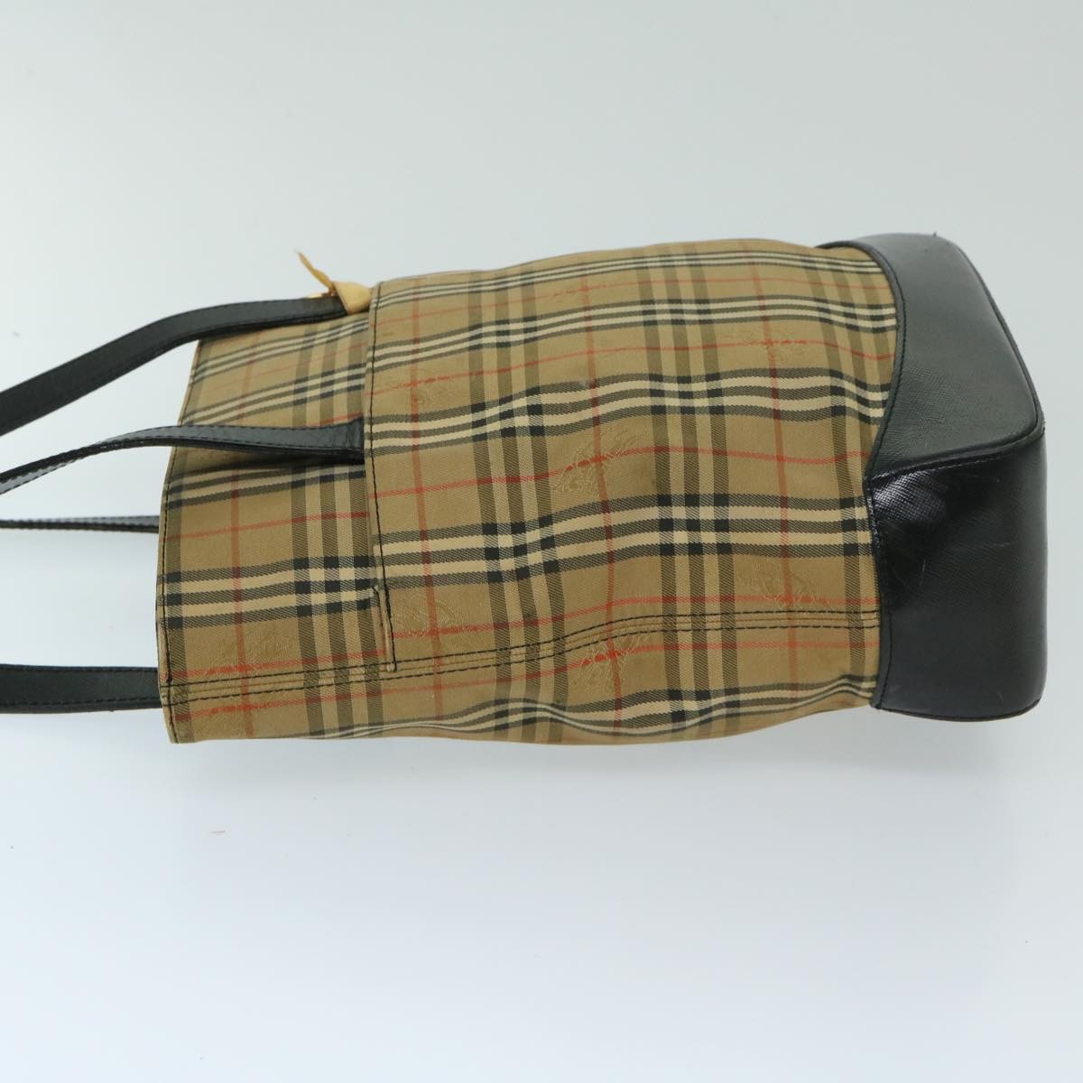 Burberrys Burberrys Nova Check Shoulder Bag Canvas Beige Black Authentic yk11247