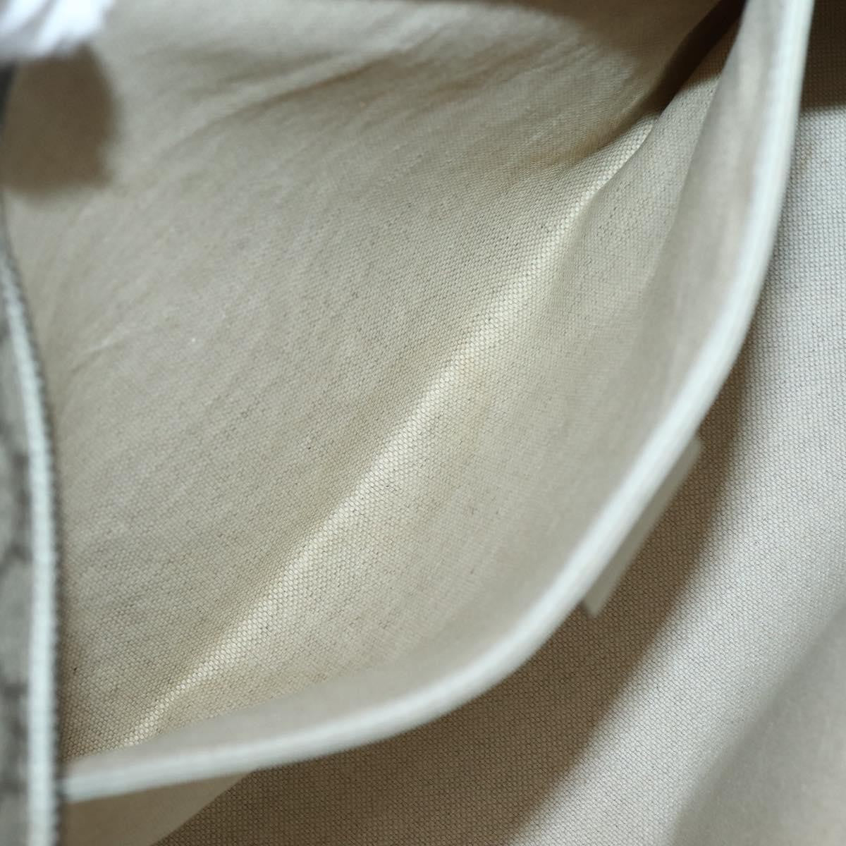 Gucci GUCCI GG Supreme Tote Bag PVC Beige Silver 211137 Authentic BA5762