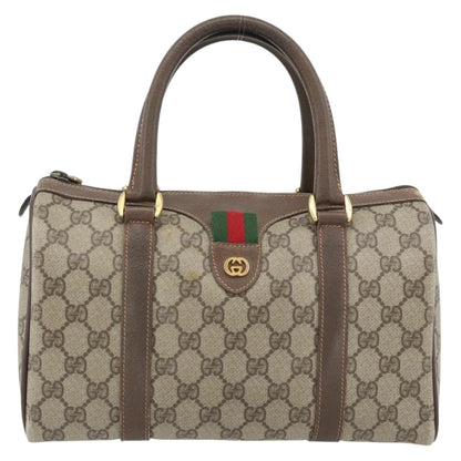 Gucci GUCCI GG Supreme Web Sherry Line Bag PVC Beige Gold 40 02 006 Authentic BA12926