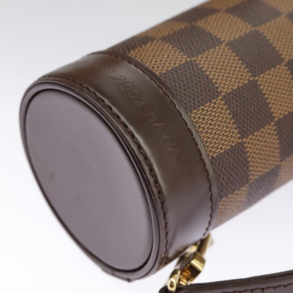 Louis Vuitton LOUIS VUITTON Damier Ebene GOLF CUP 2002 HAWAII Golf Ball Case M99119 Authentic 9... Bag