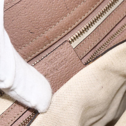 Gucci GUCCI GG Canvas Brie Tote Bag Beige Gold 323671 Authentic BA11225