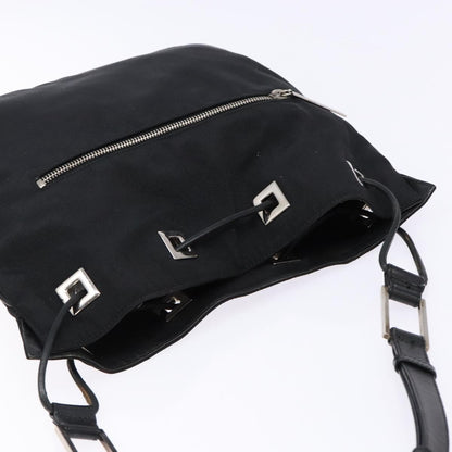 Gucci GUCCI Shoulder Bag Canvas Black Silver 001 4021 Authentic ep9915