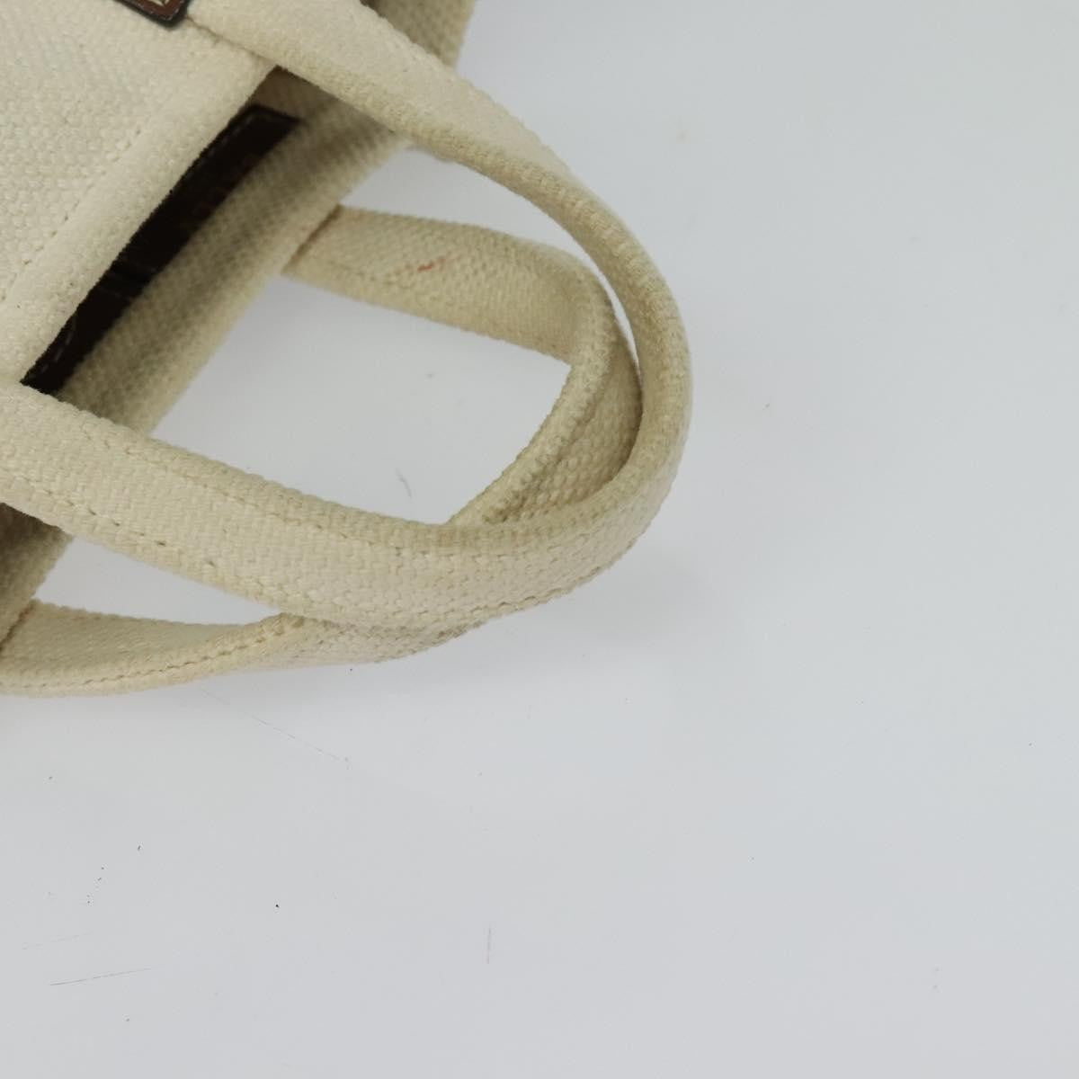 BALLY BALLY Crystalia XS Hand Bag Canvas 2way White Gold Authentic mr1384