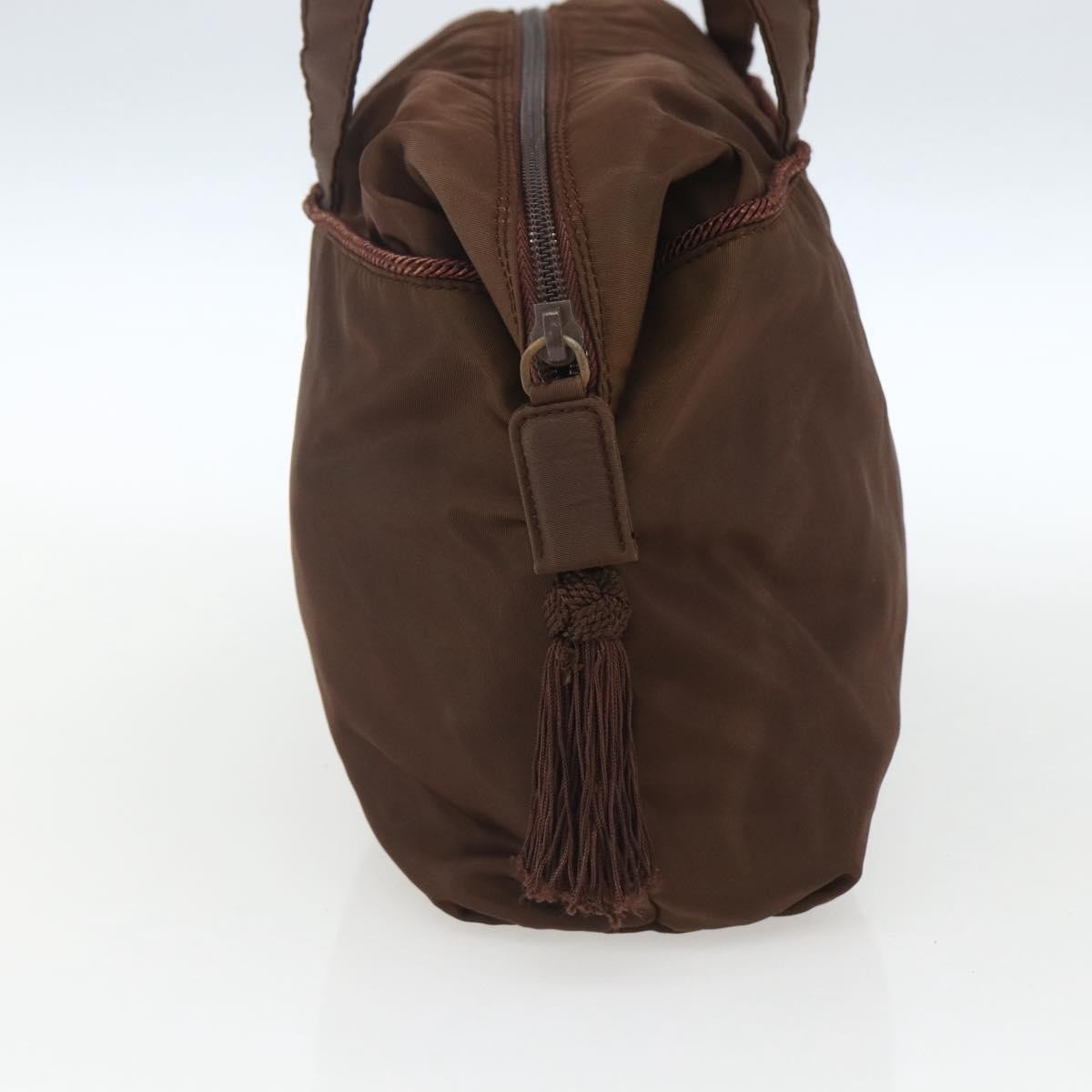 Prada PRADA Shoulder Bag Nylon Brown Authentic 162341