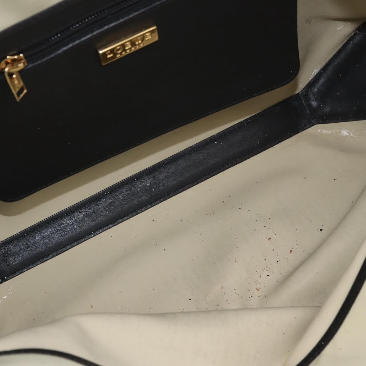 Loewe LOEWE Hand Bag Canvas Leather Beige Gold Authentic 174611