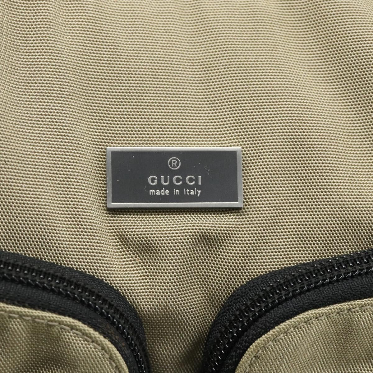 Gucci GUCCI Shoulder Bag Nylon Beige 001 3380 1705 Authentic ti3889