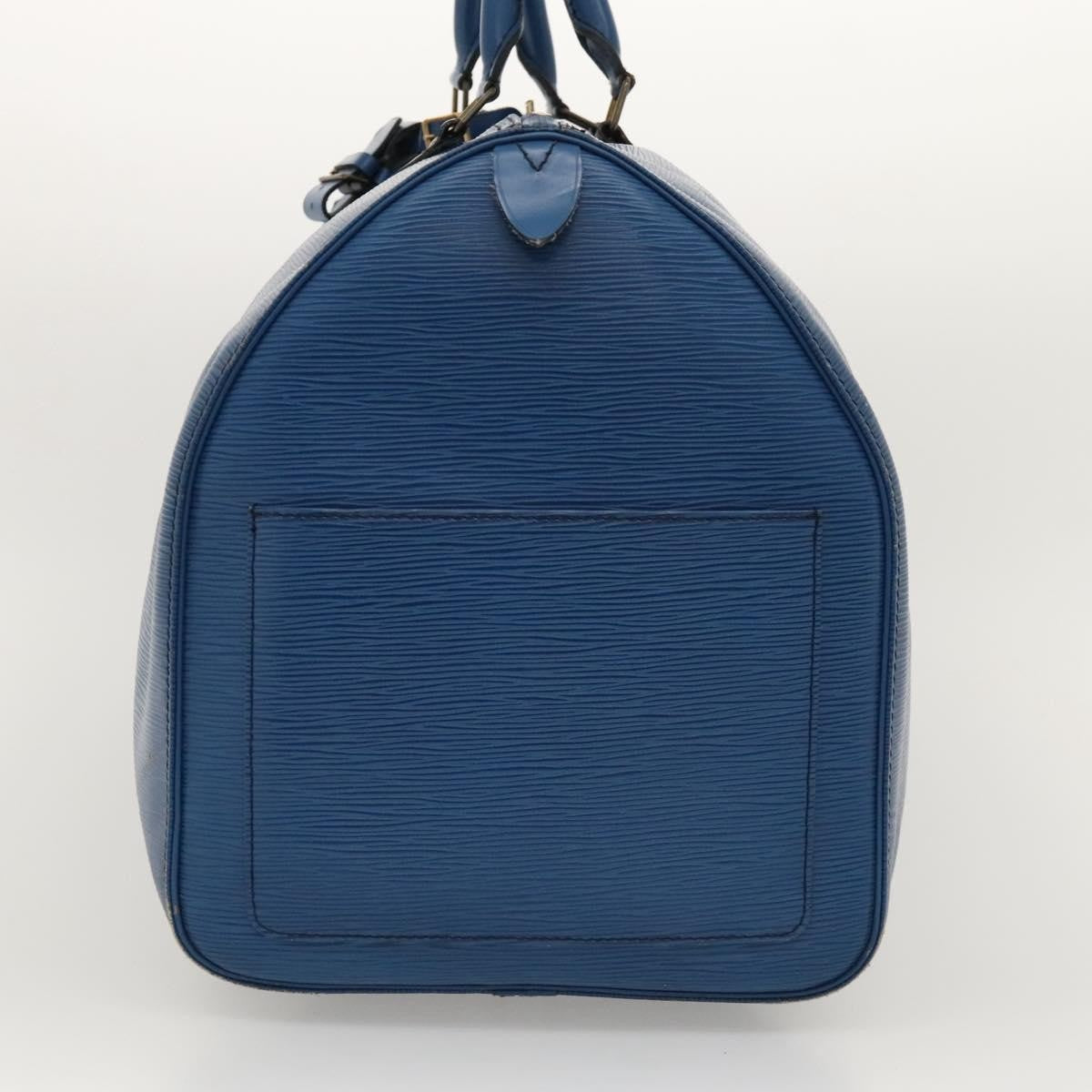 Louis Vuitton LOUIS VUITTON Epi Keepall 55 Boston Bag Toledo Blue M42955 LV Authentic EC290