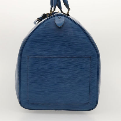 Louis Vuitton LOUIS VUITTON Epi Keepall 55 Boston Bag Toledo Blue M42955 LV Authentic EC290