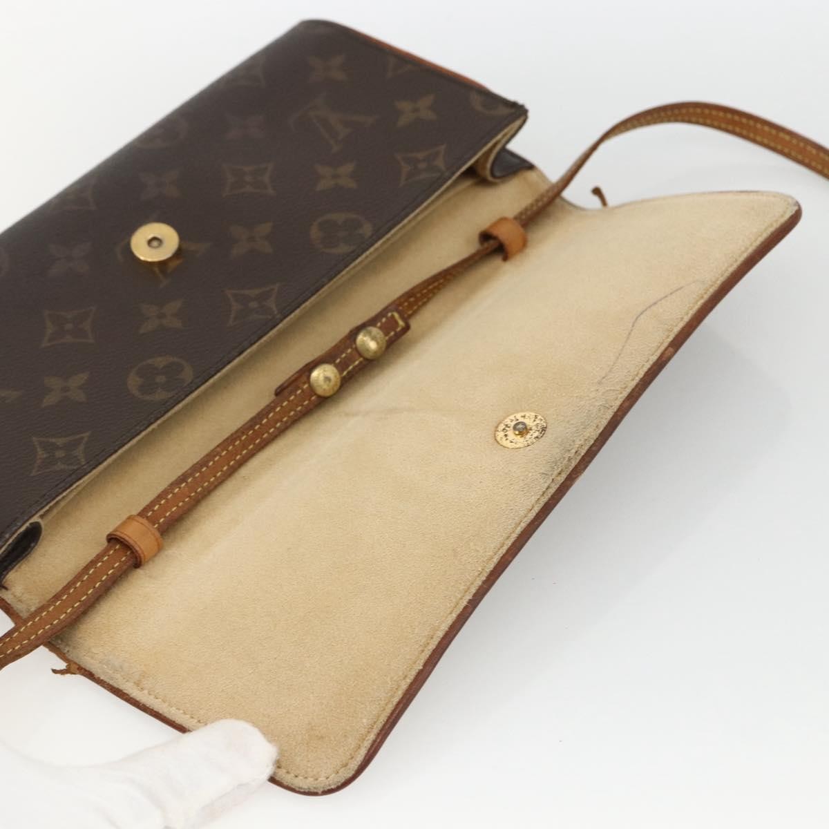 Louis Vuitton LOUIS VUITTON Monogram Pochette Twin GM Shoulder Bag M51852 LV Authentic ka3039