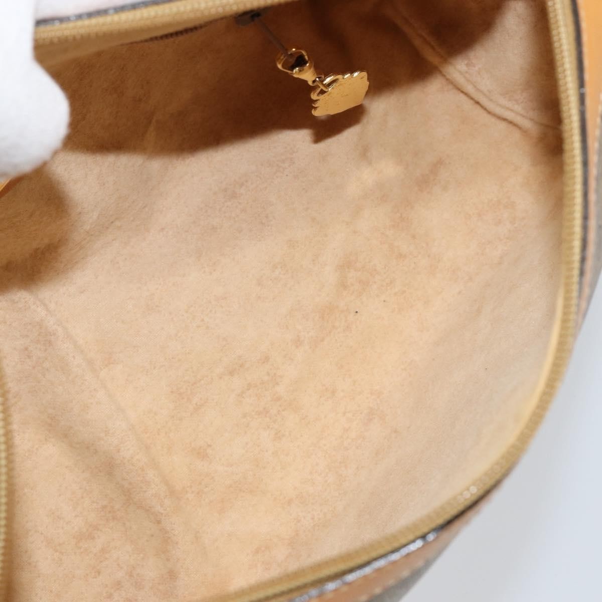 Gucci GUCCI Micro GG Supreme Shoulder Bag PVC Beige Gold Authentic ep11521