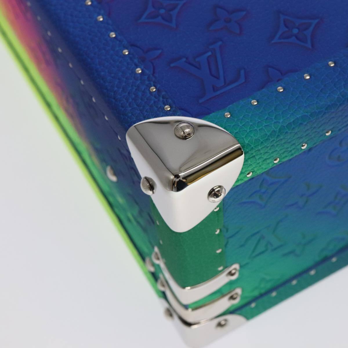 Louis Vuitton LOUIS VUITTON Taurillon Illusion Cotoville 40 Trunk Multicolor LV Authentic yk15763S Bag