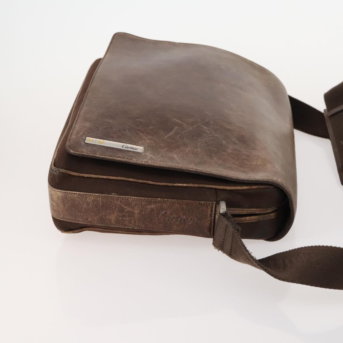Burberrys Burberrys Cartier Celine Macadam Nova Check Bag Leather 4 Set Black Authentic BSZ449
