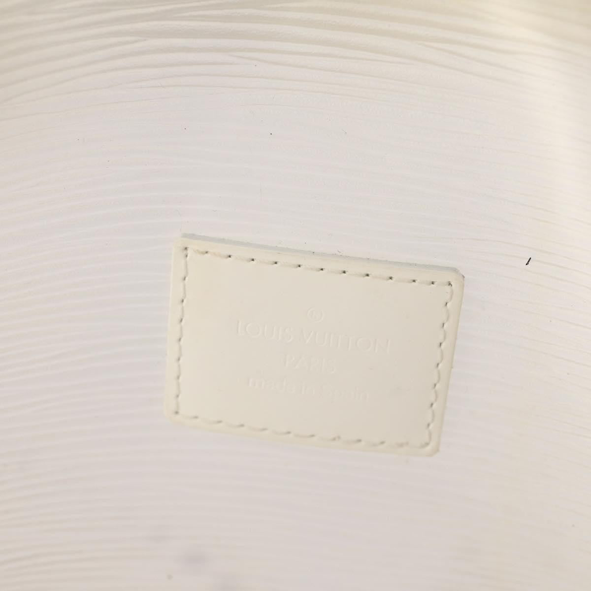 Louis Vuitton LOUIS VUITTON Epi Plage Via Bag Vinyl Leather Clear White M92153 LV Authentic bs33391