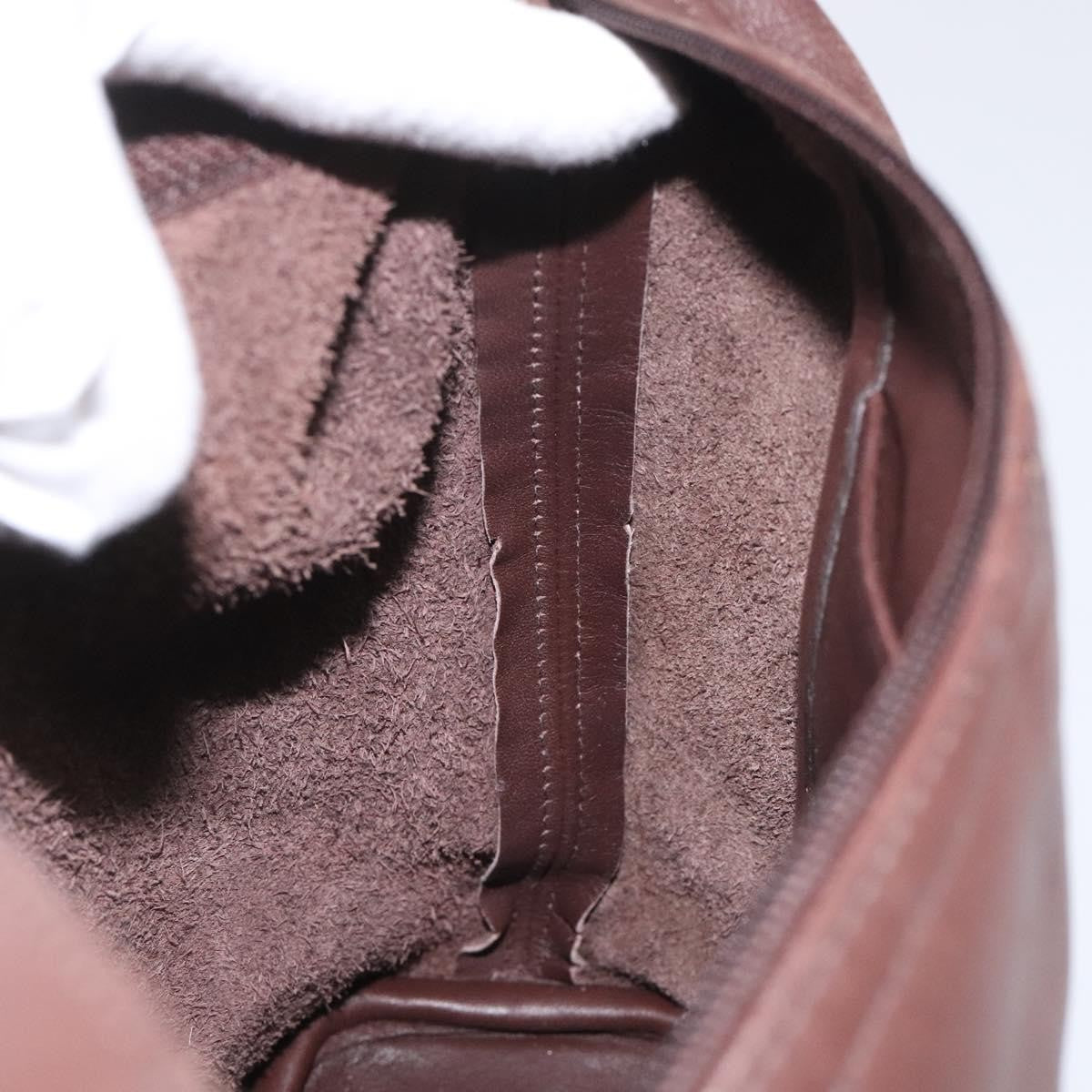Coach Coach Shoulder Bag Leather Brown gold Authentic am8019