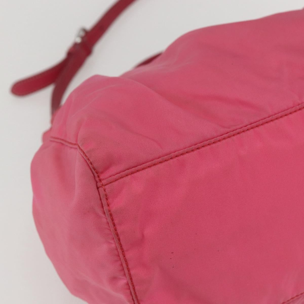 Prada PRADA Hand Bag Nylon 2way Pink Gold Authentic 159239