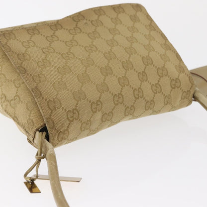 Gucci GUCCI GG Canvas Shoulder Bag Beige Gold 90646 Authentic mr1955