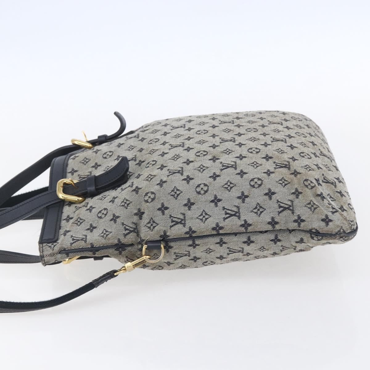 Louis Vuitton LOUIS VUITTON Monogram Mini Fran?oise Tote Bag 2way Blue M92208 LV Authentic 151081