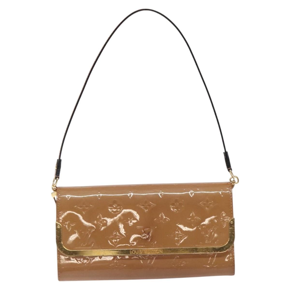 Louis Vuitton LOUIS VUITTON Vernis Rossmore MM Shoulder Bag Rose Velours M91589 LV Authentic 127784