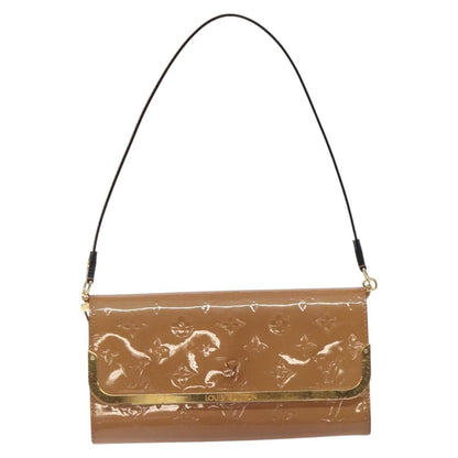 Louis Vuitton LOUIS VUITTON Vernis Rossmore MM Shoulder Bag Rose Velours M91589 LV Authentic 127784