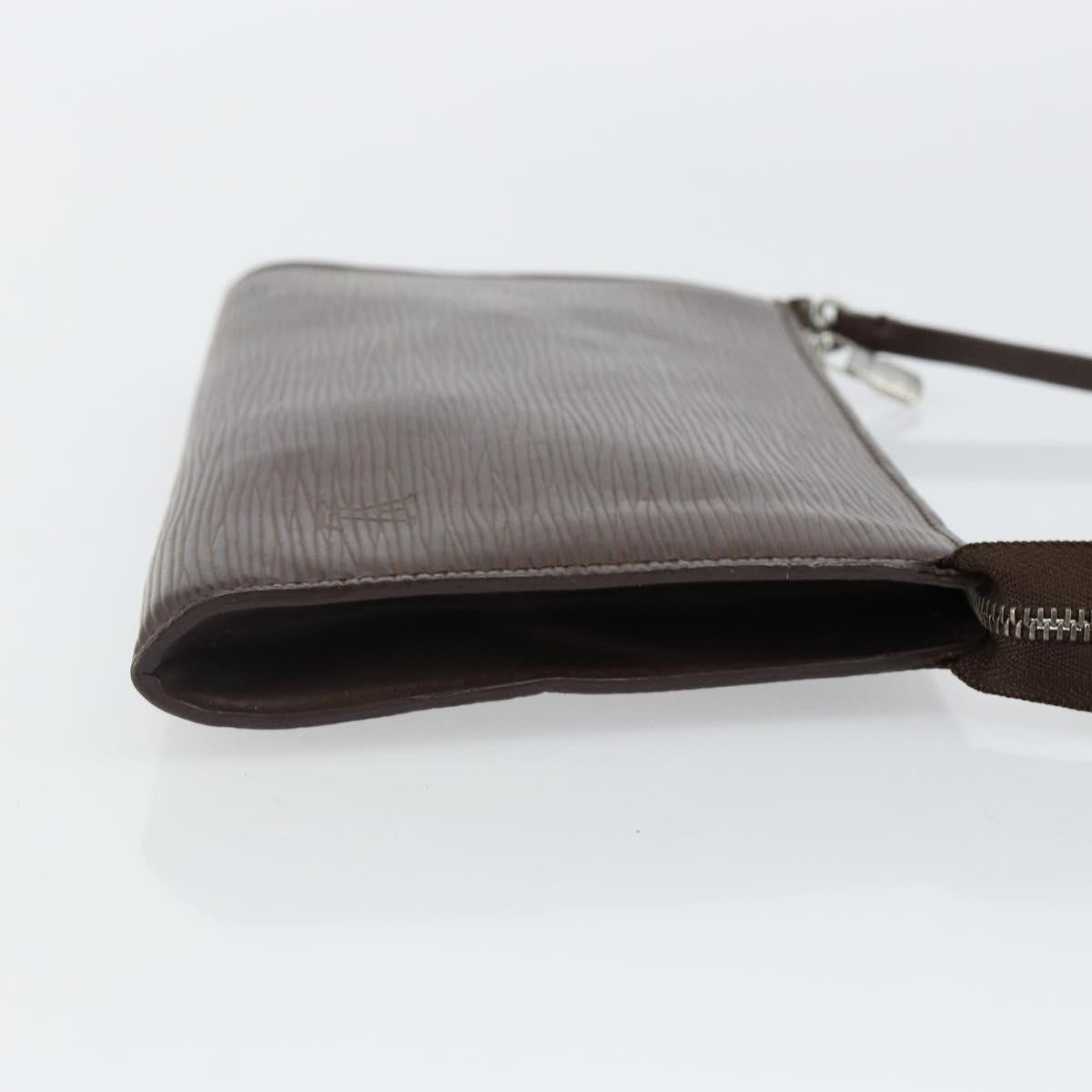 Louis Vuitton LOUIS VUITTON Epi Pochette Accessoires Pouch Mocha M5294D LV Authentic 143110A Bag