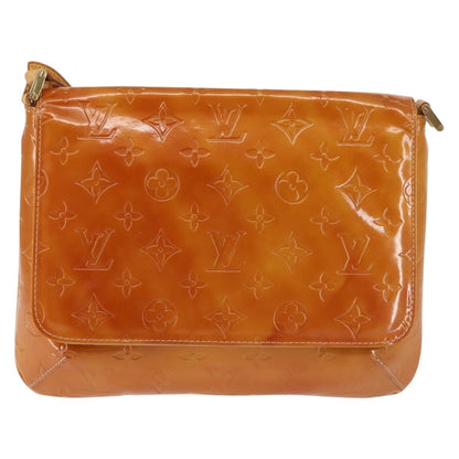 Louis Vuitton LOUIS VUITTON Monogram Vernis Thompson Street Bag Beige M91301 LV Authentic 128772