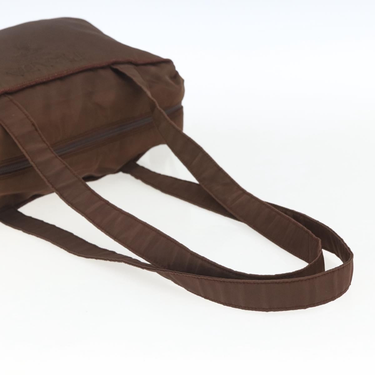 Prada PRADA Shoulder Bag Nylon Brown Authentic 162341
