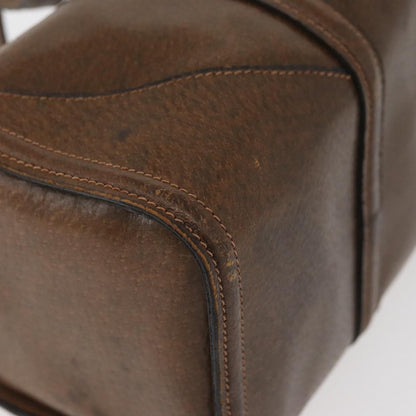 Gucci GUCCI Hand Bag Leather Brown Authentic 173031