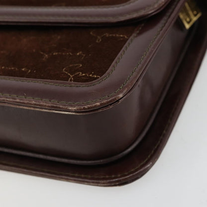 Givenchy GIVENCHY Shoulder Bag Suede Brown Gold Authentic bs35122