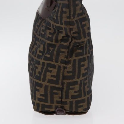 Fendi FENDI Zucca Canvas Tote Bag Brown Black Authentic 176601